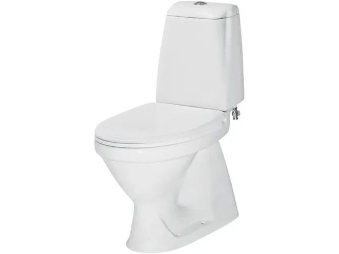 Toilet Scandi gulvst. skj. S-lås 3/6 l.