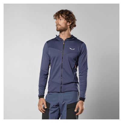 Polaire Homme Salewa Sella Crevasse Hoodie Bleu