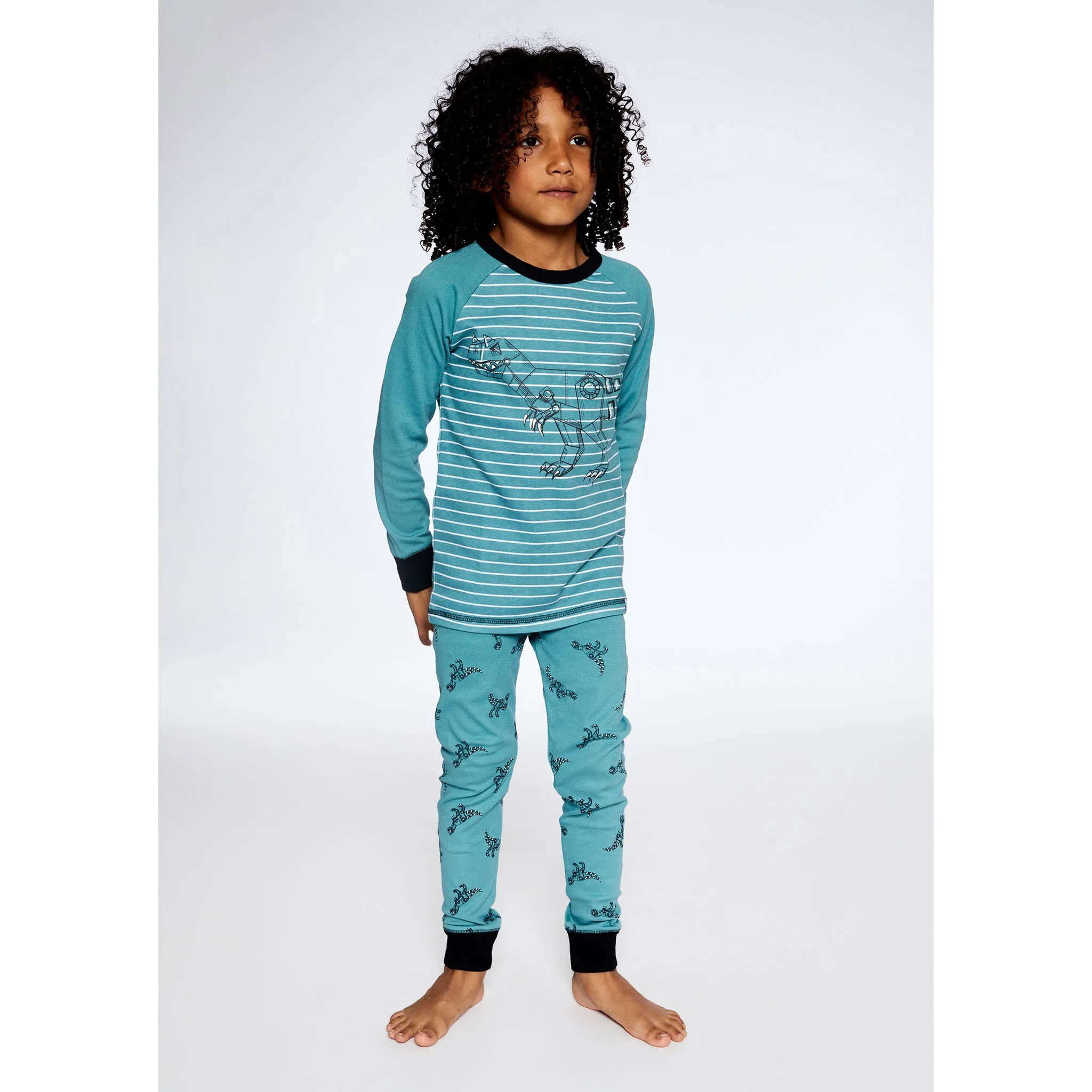 Deux par Deux Pyjama Dinos Mécaniques 2-6ans
