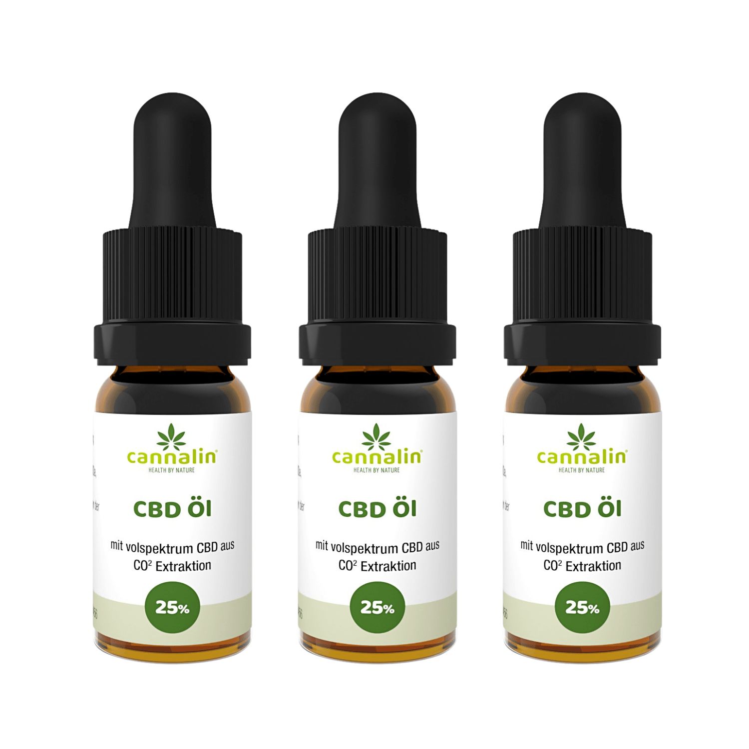 Cannalin - 3x CBD Öl Vollspektrum - 25%