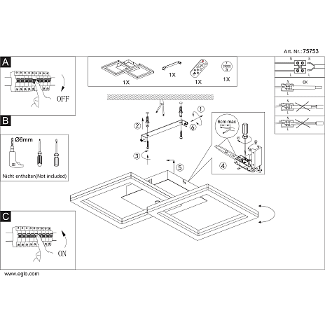 LED loftlampe m. mikrofon - multifarvet