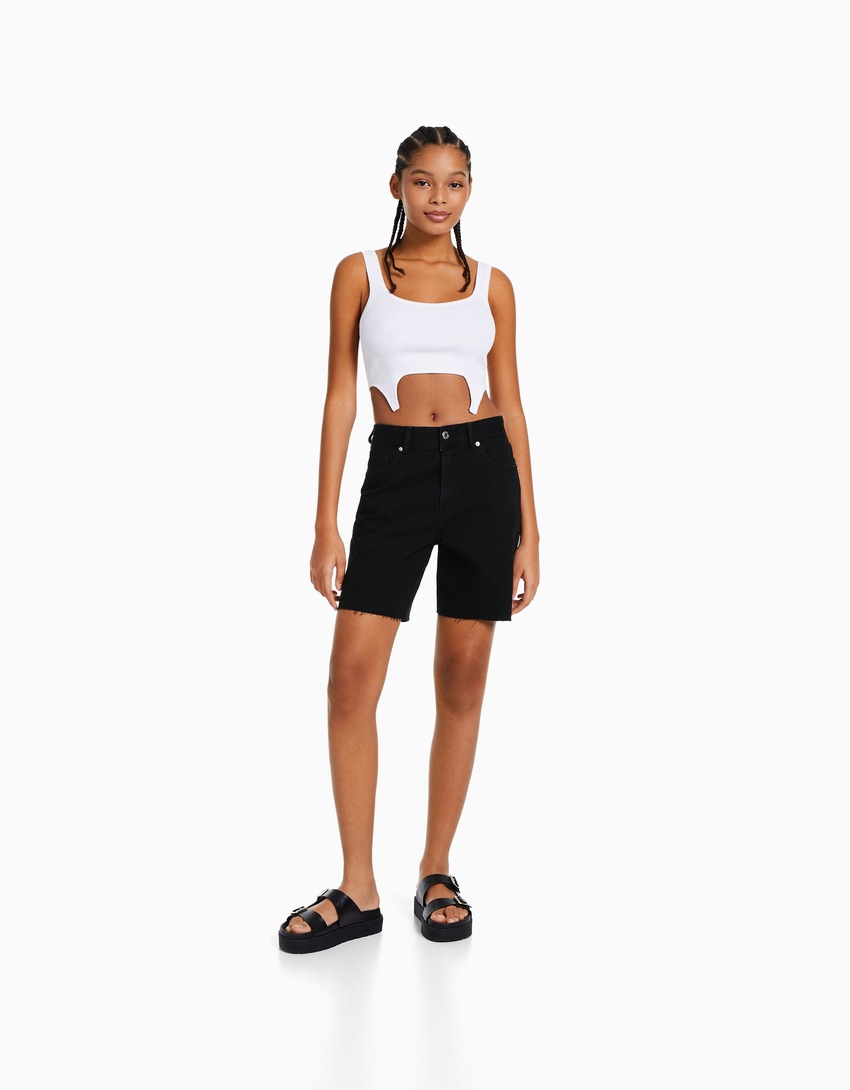 Bermudas vintage em denim