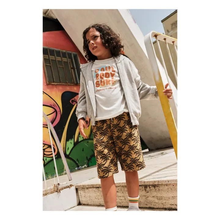 Hundred Pieces Sweat à Capuche Zippé Coton Bio  | Gris