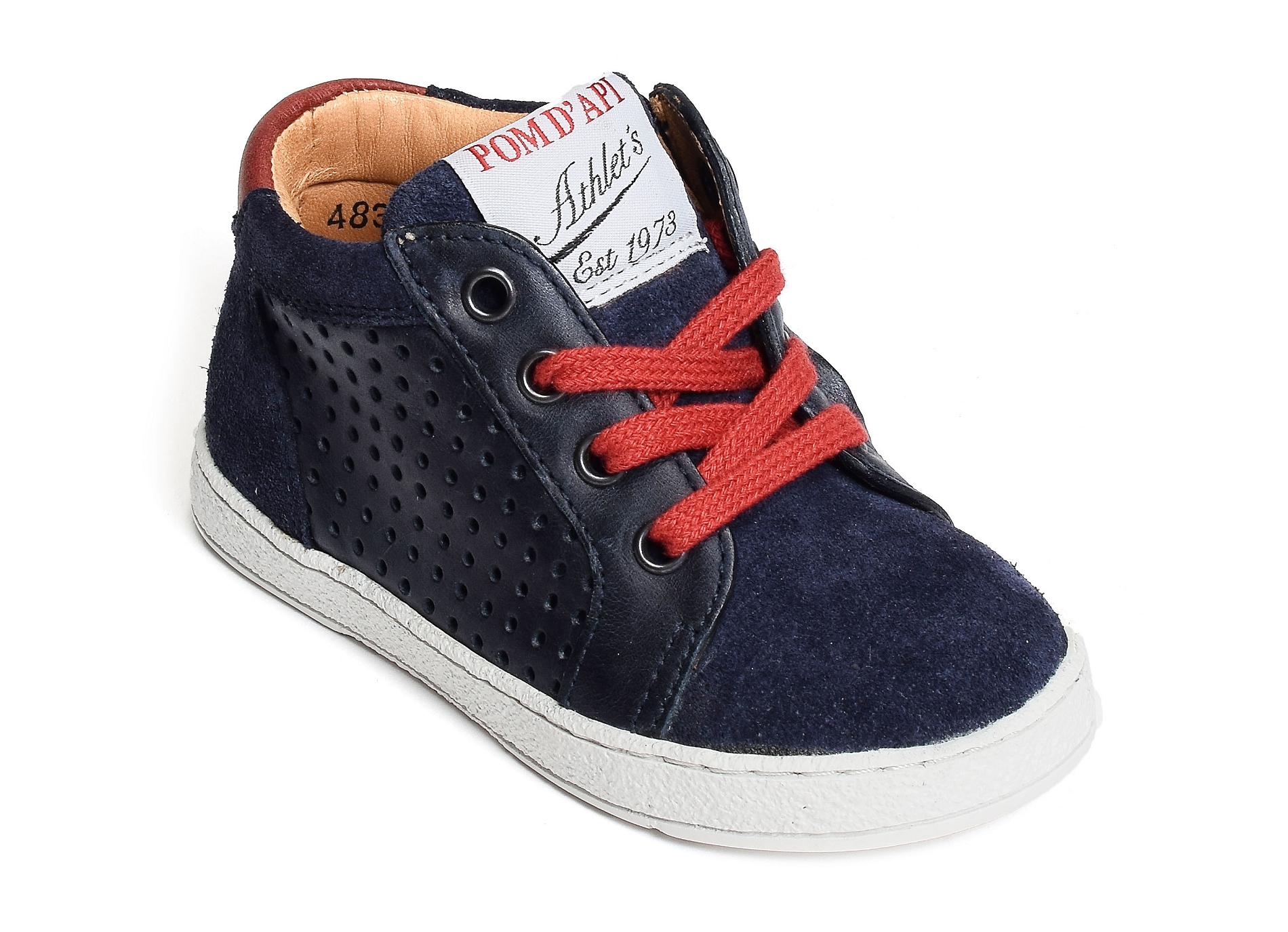 Mousse zip lace marine rouge