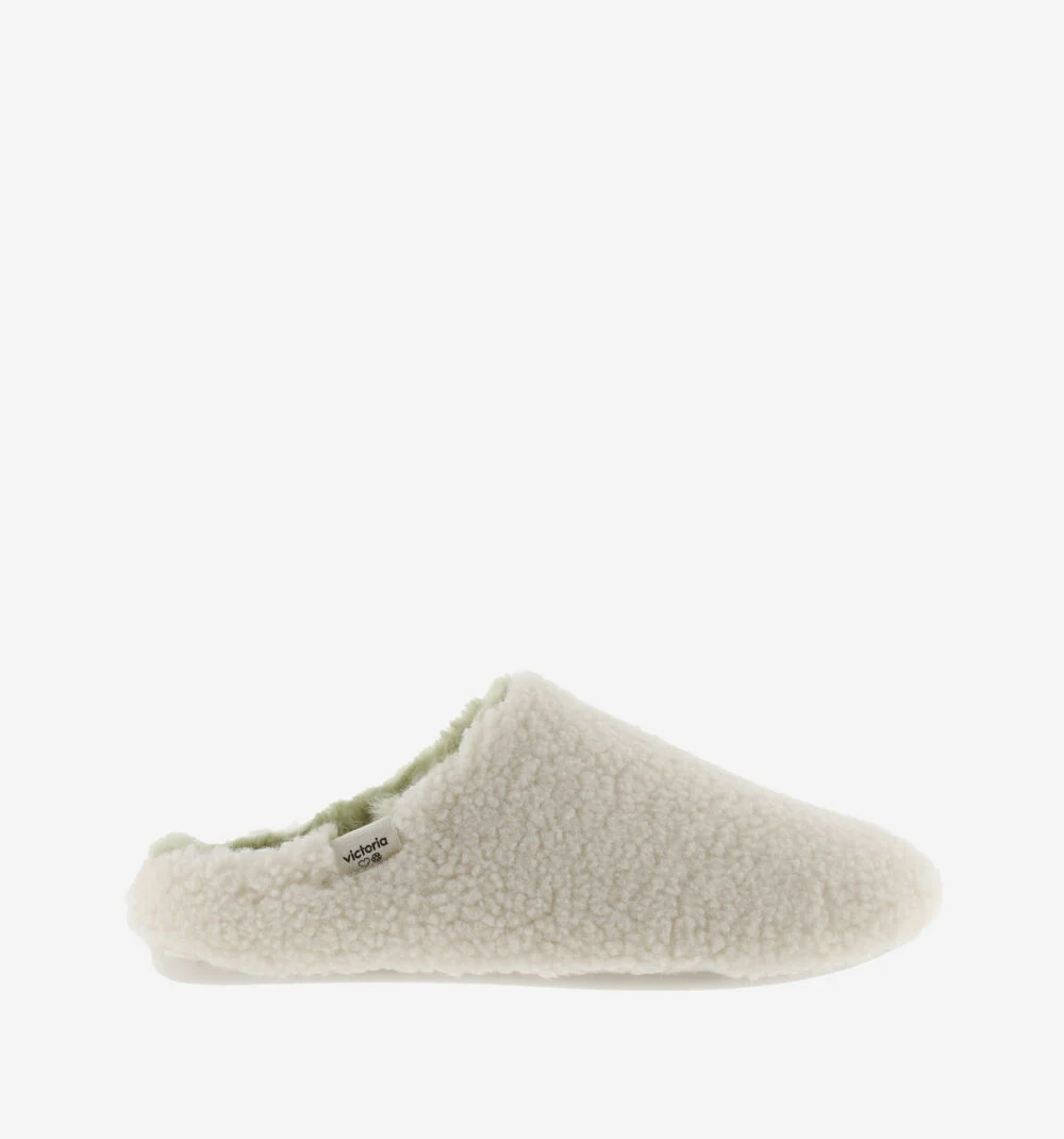 NORTE PEAU DE MOUTON Zapatillas de casa mujer borreguito CRUDO