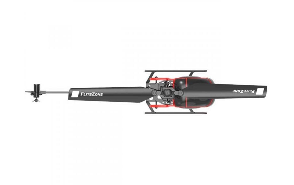 Helikopter Hughes 300 Rot, 4-Kanal, 6G, RTFKleiner Singlerotor Hubschrauber mit 6G Gyro