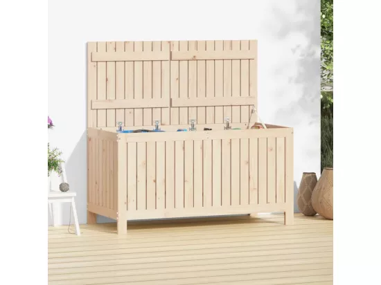 Boîte de rangement de jardin 121x55x64 cm Bois massif de pin
