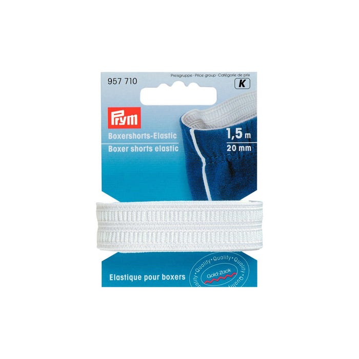 Prym-Boxershortelastiek 1,5 m / 20 mm