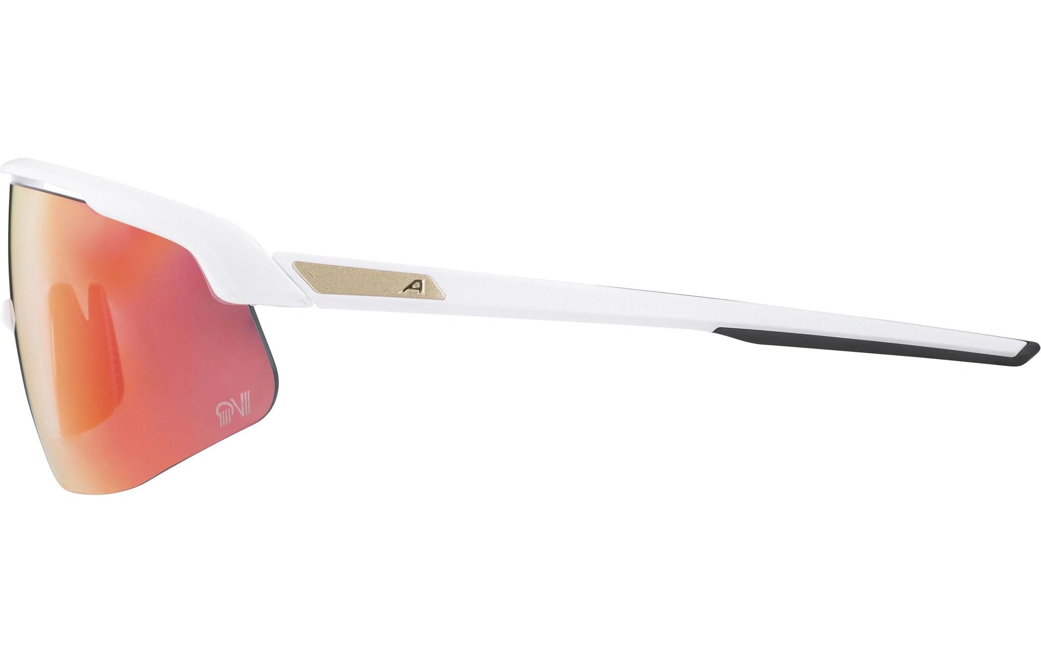 Sportbrille Turbo Pro QV - Weiss matt<br>Velobrille Cat. 1-3