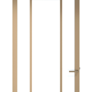 Arne & Bodil binnendeur ABE108 satijnglas - metallic brons staallook afwerking