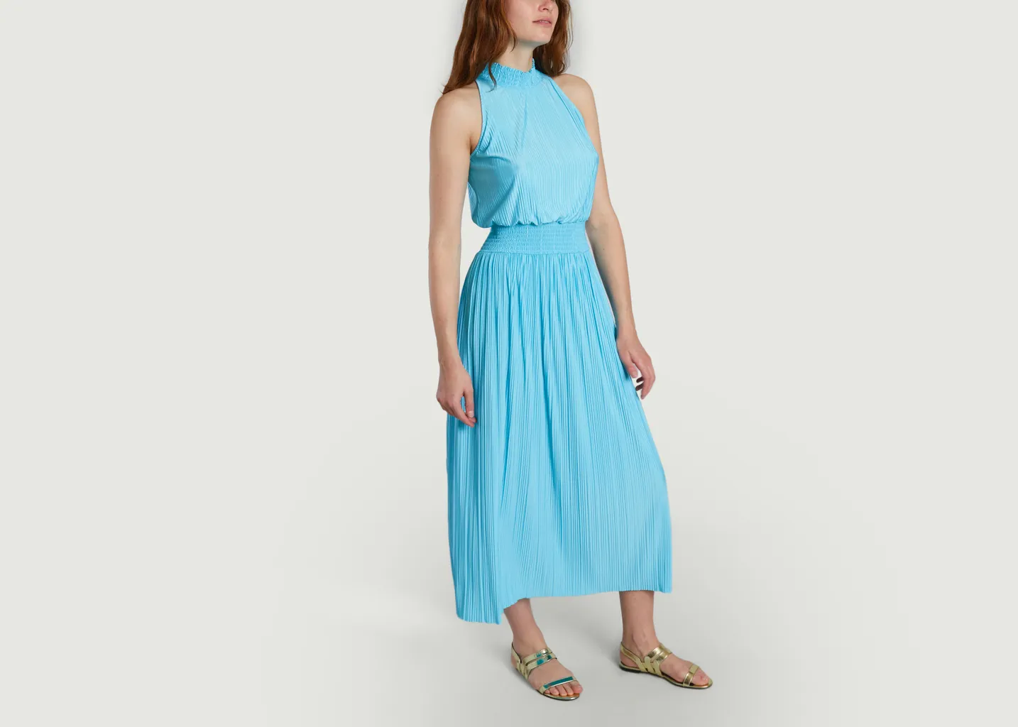 Robe longue plissée sans manche Uma Samsoe Samsoe