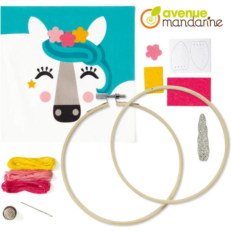 Pix Gallery, Tambourin Licorne - Blanc