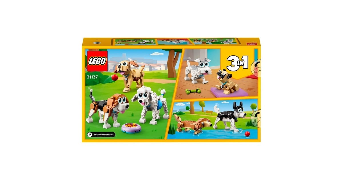 LEGOCreator 3-in-1 - Schattige honden Constructiespeelgoed  (31137)
