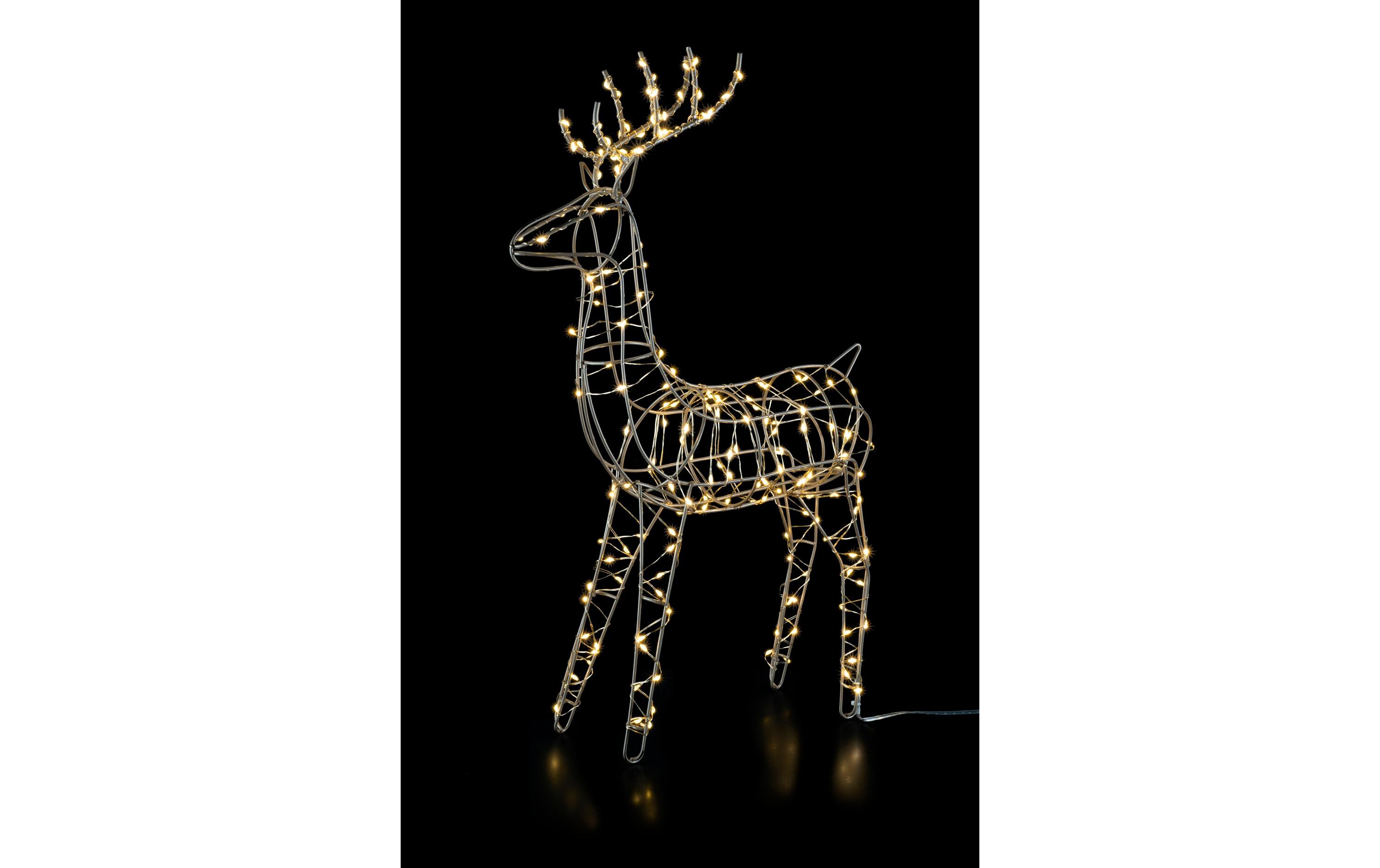 LED-Figur Rentier Finley, 180 LED, 47.5 cmWeihnachtsdekoration für den Innenbereich