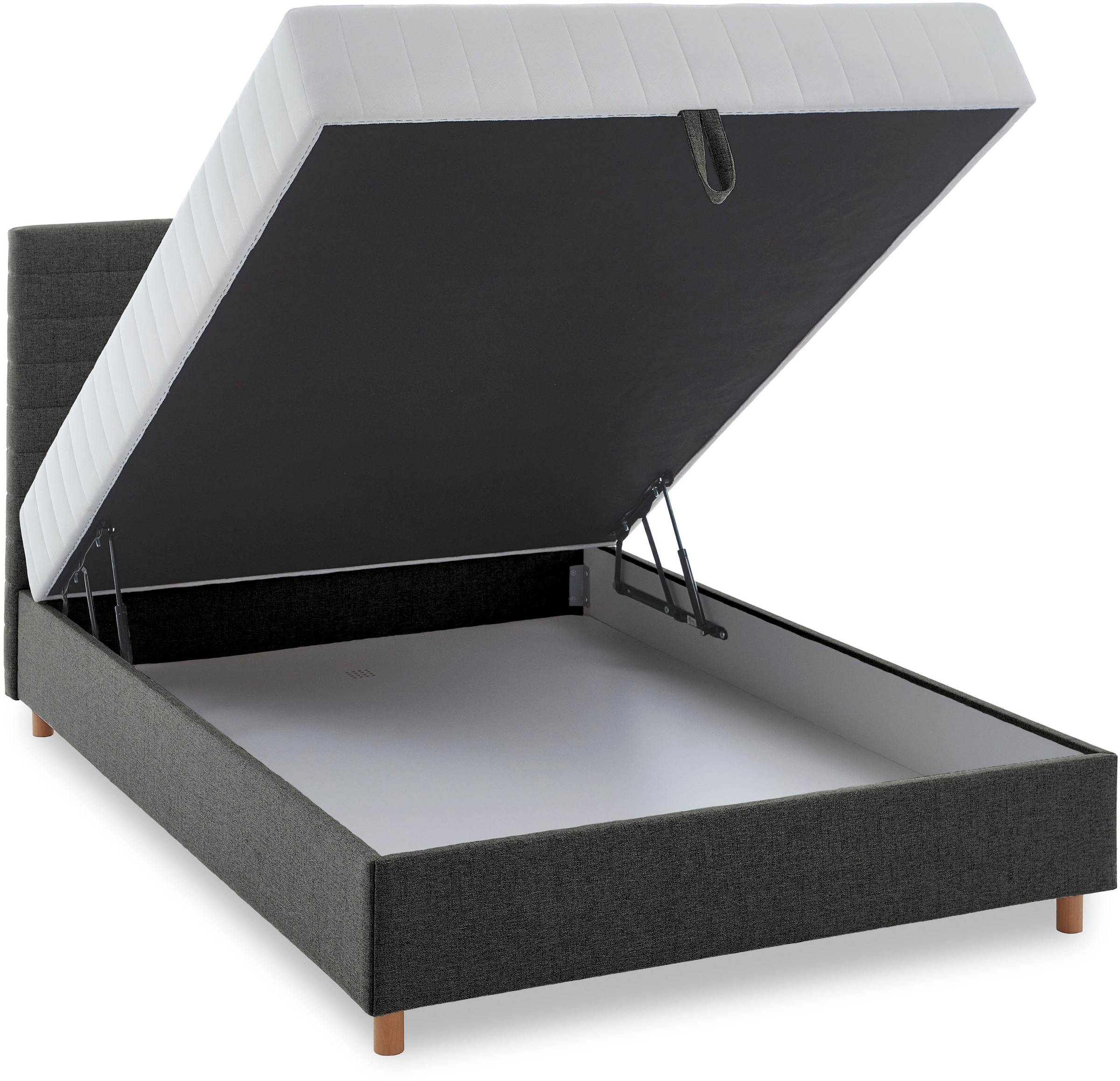 ATLANTIC home collection Stauraumbett »Josie« mit Taschen-Federkernmatratze und Bettkasten