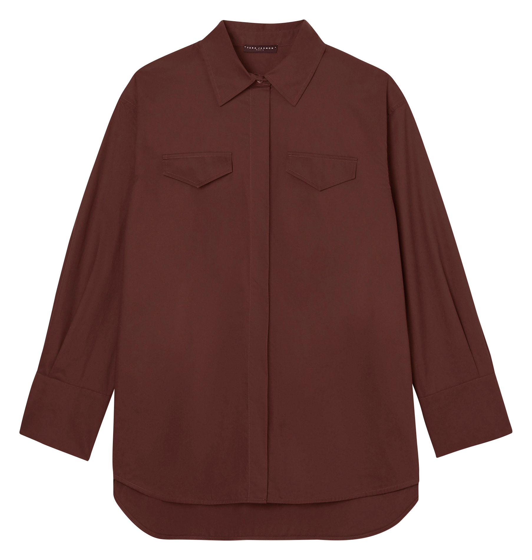CARLOTTA - Chemise oversize en coton | Violet