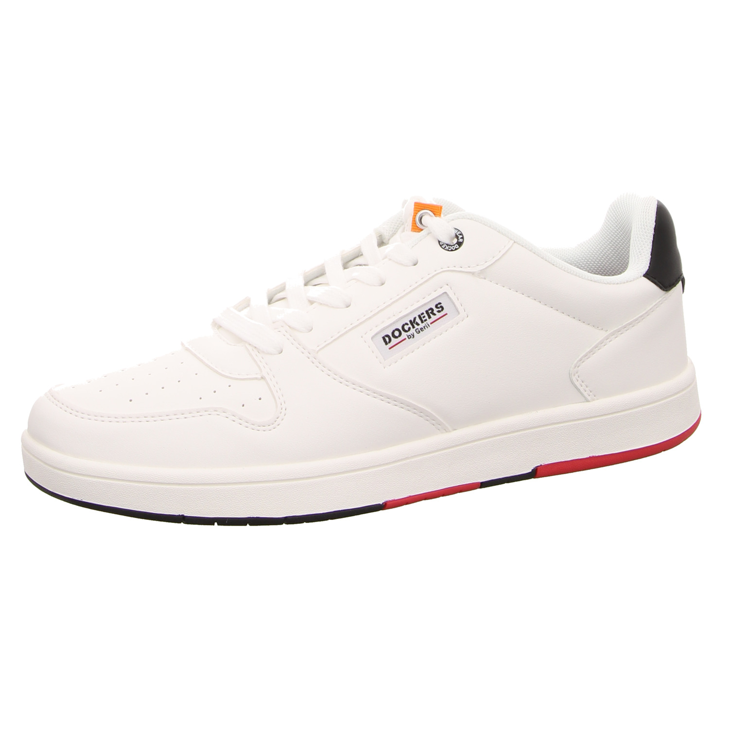 Dockers Schnürhalbschuh weiss/weiss kombi