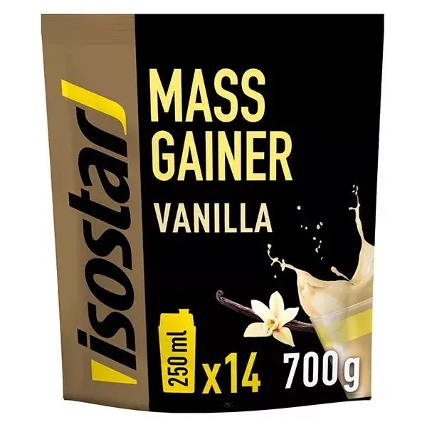 Isostar Mass Gainer em Pó, Bebida Proteica Sabor Baunilha, 700g