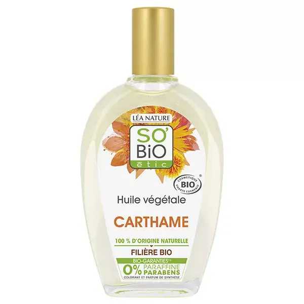 Óleo Vegetal de Cártamo Orgânico So'Bio Étic 50ml