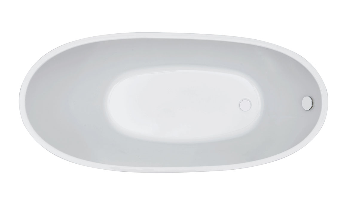 Mueller Curva vrijstaand ligbad glans wit 150x72cm