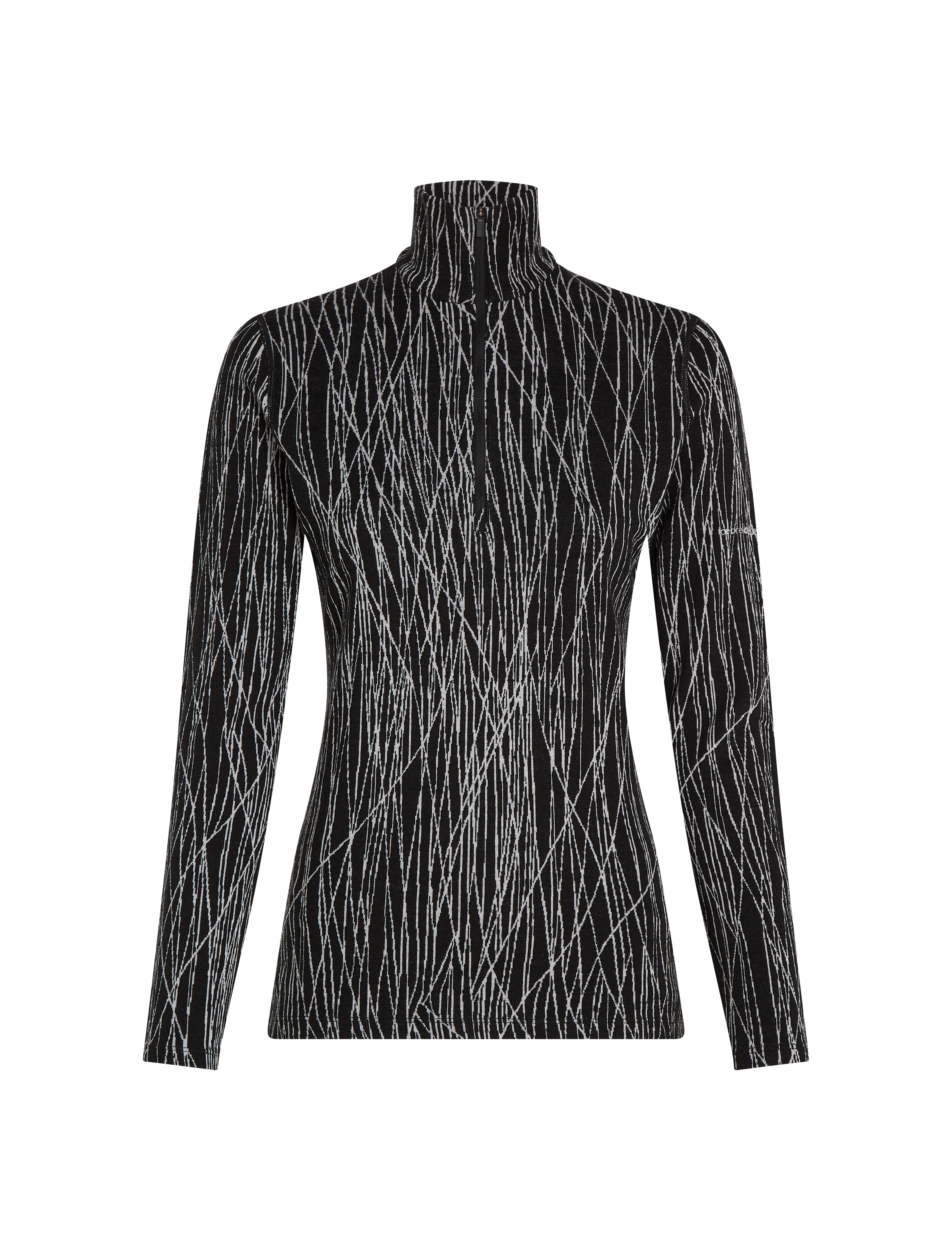W Merino 260 Tech Vertex LS Half Zip Delta Lin AOP