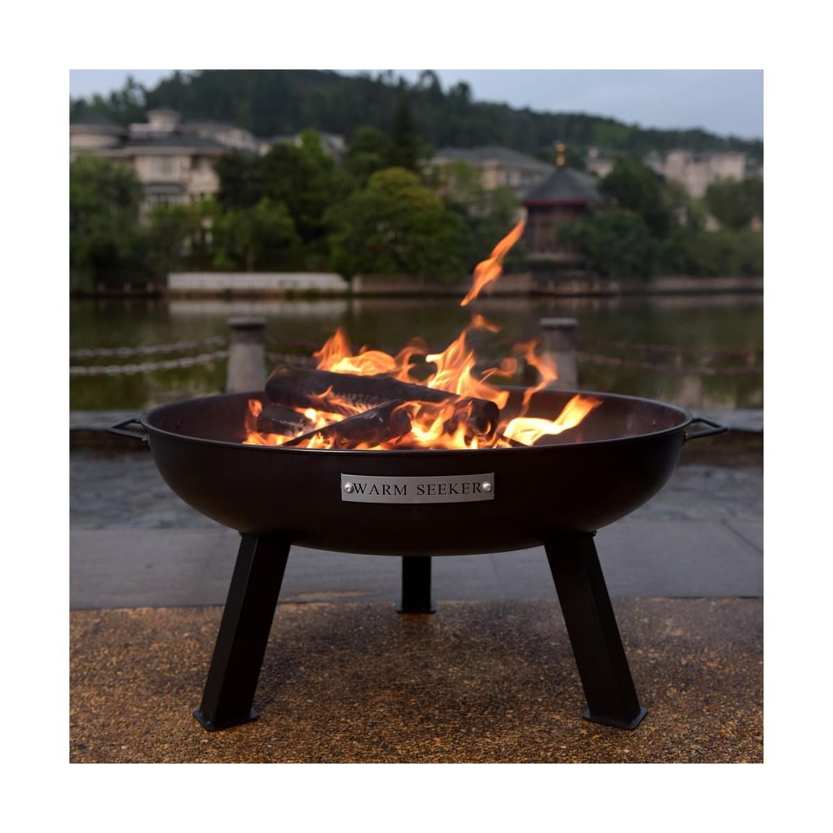 Bålsted VARM SØKER D55xH35cm, sort
