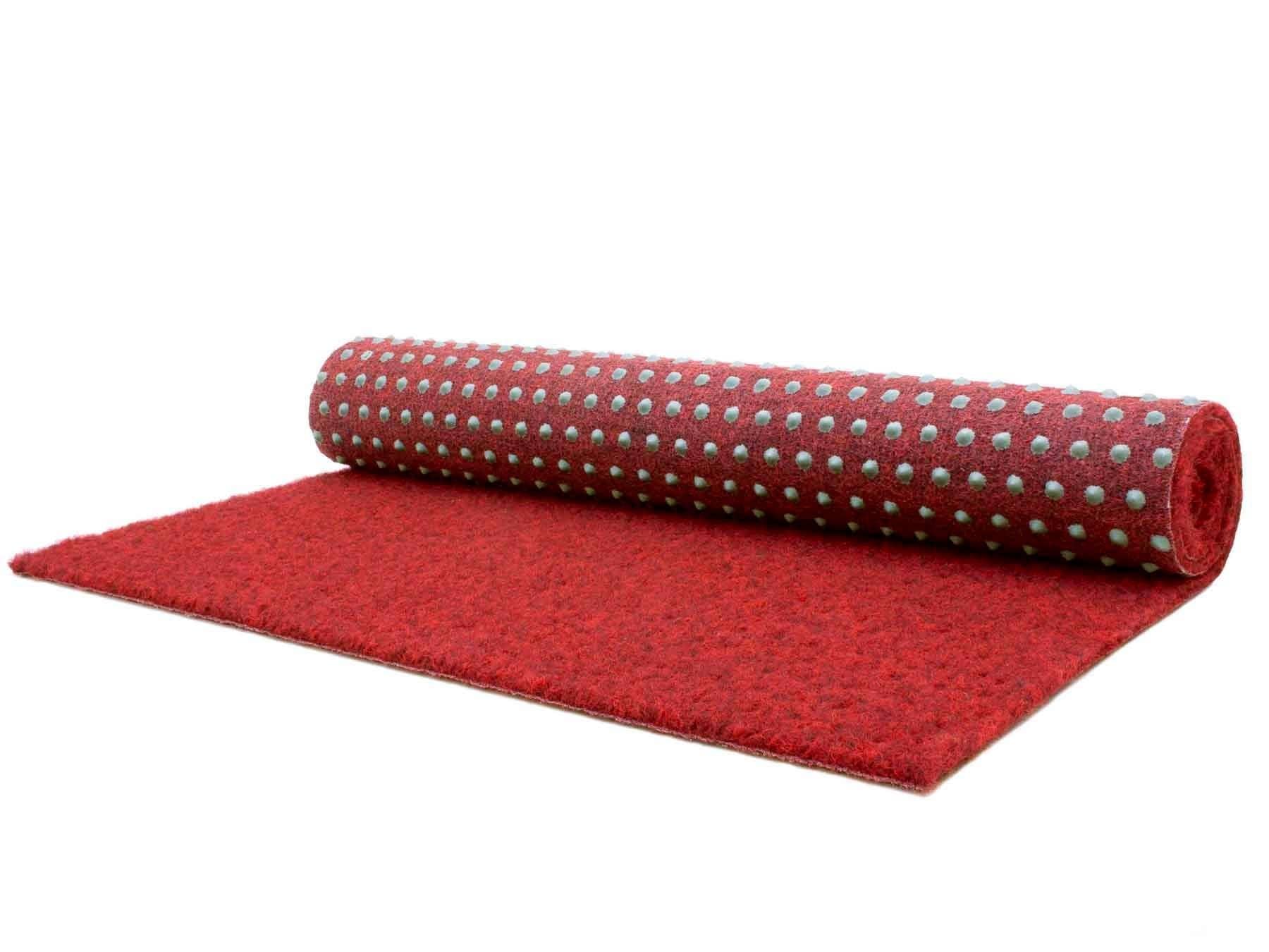 Primaflor-Ideen in Textil Kunstrasen »GREEN, Made in Netherlands« rechteckig 7,5 mm Höhe Rasenteppich, rot, mit Noppen, witterungsbeständig & wasserfest