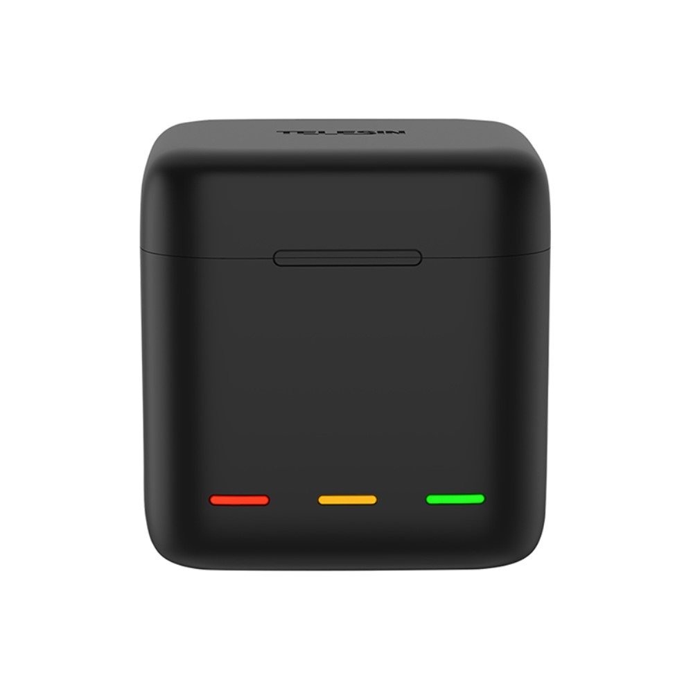 GoPro Hero 10 Black / 9 Black 3-fach USB Akku Box Ladegerät - Schwarz