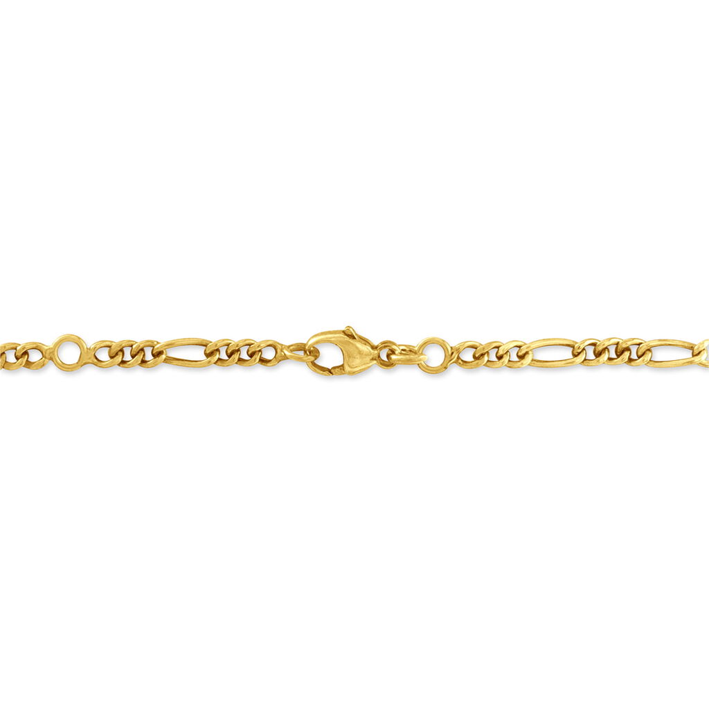 Bracelet Identité Fanelia Maille Marine Or Jaune