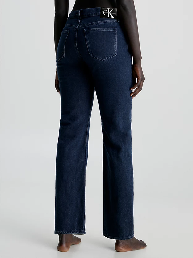 Calça jeans reta de cintura baixa