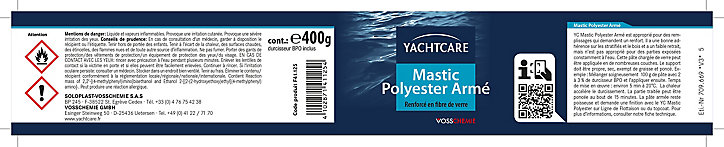 Pâte polyester armée Soloplast Vosschemie 400 g