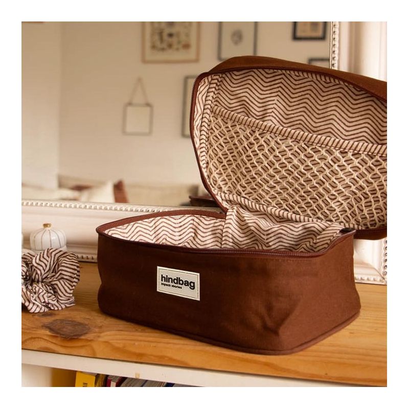 Trousse de toilette Gaspard 25 cm Chocolat