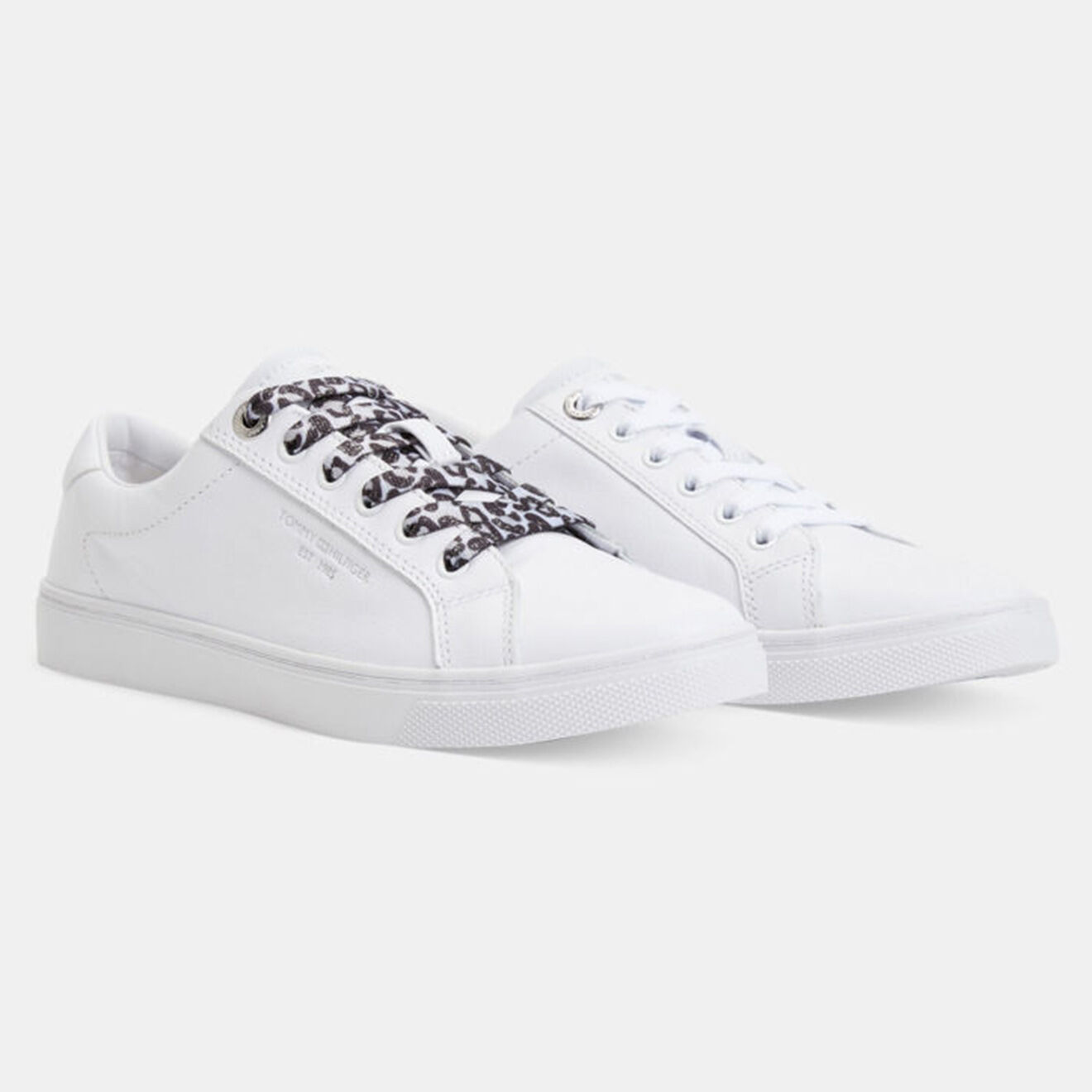 Tommy Hilfiger Baskets en Cuir Leo blanches