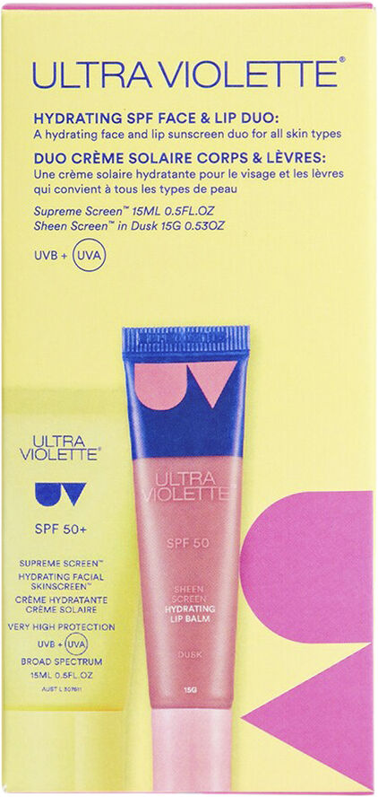 Ultra Violette Hydrating SPF Face & Lip Duo Skincare Set