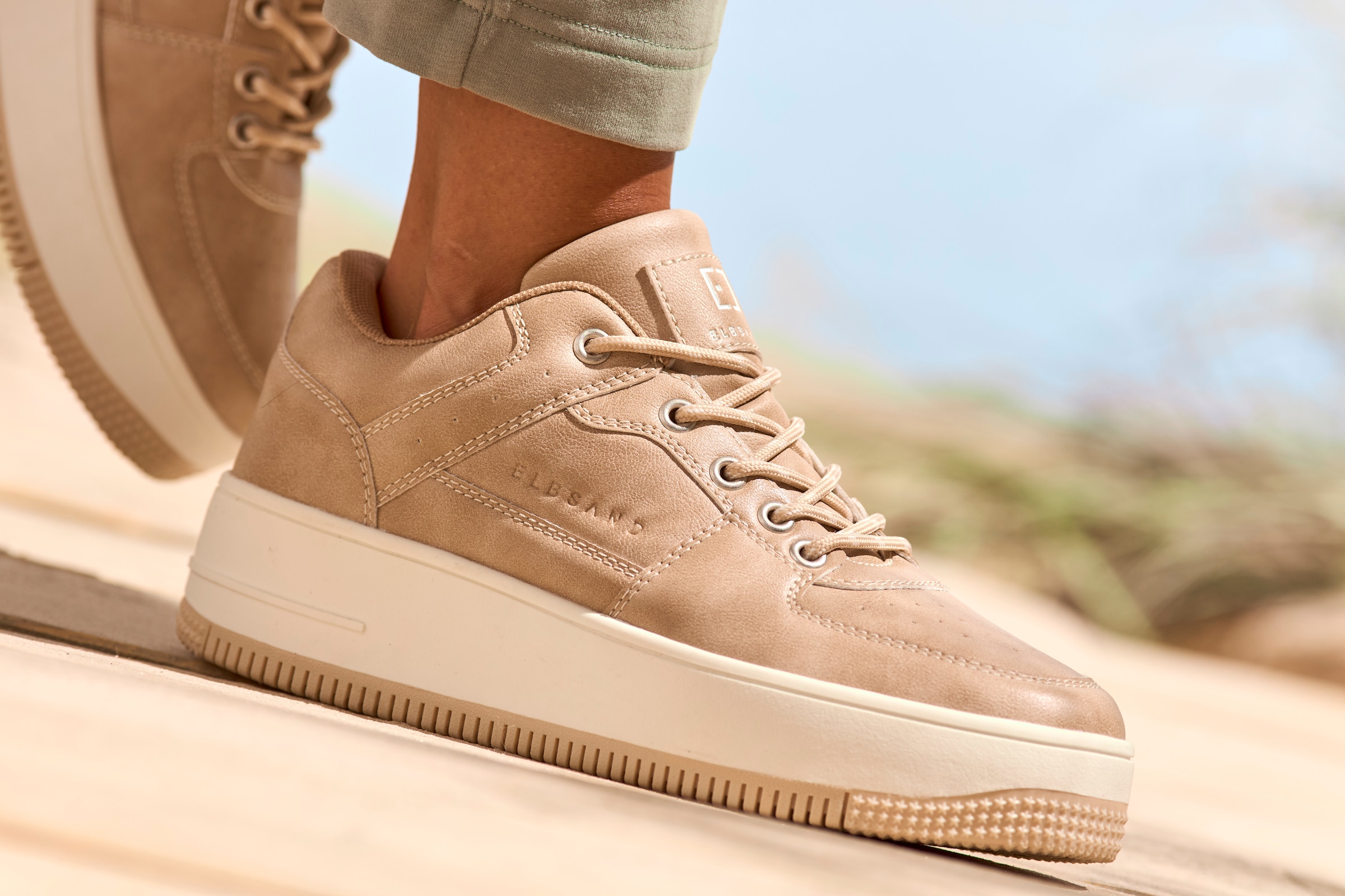 Elbsand Sneaker »Schnürschuh, Freizeitschuh, Halbschuh, Schnürhalbschuh, Turnschuh«  mit modischer Plateausohle