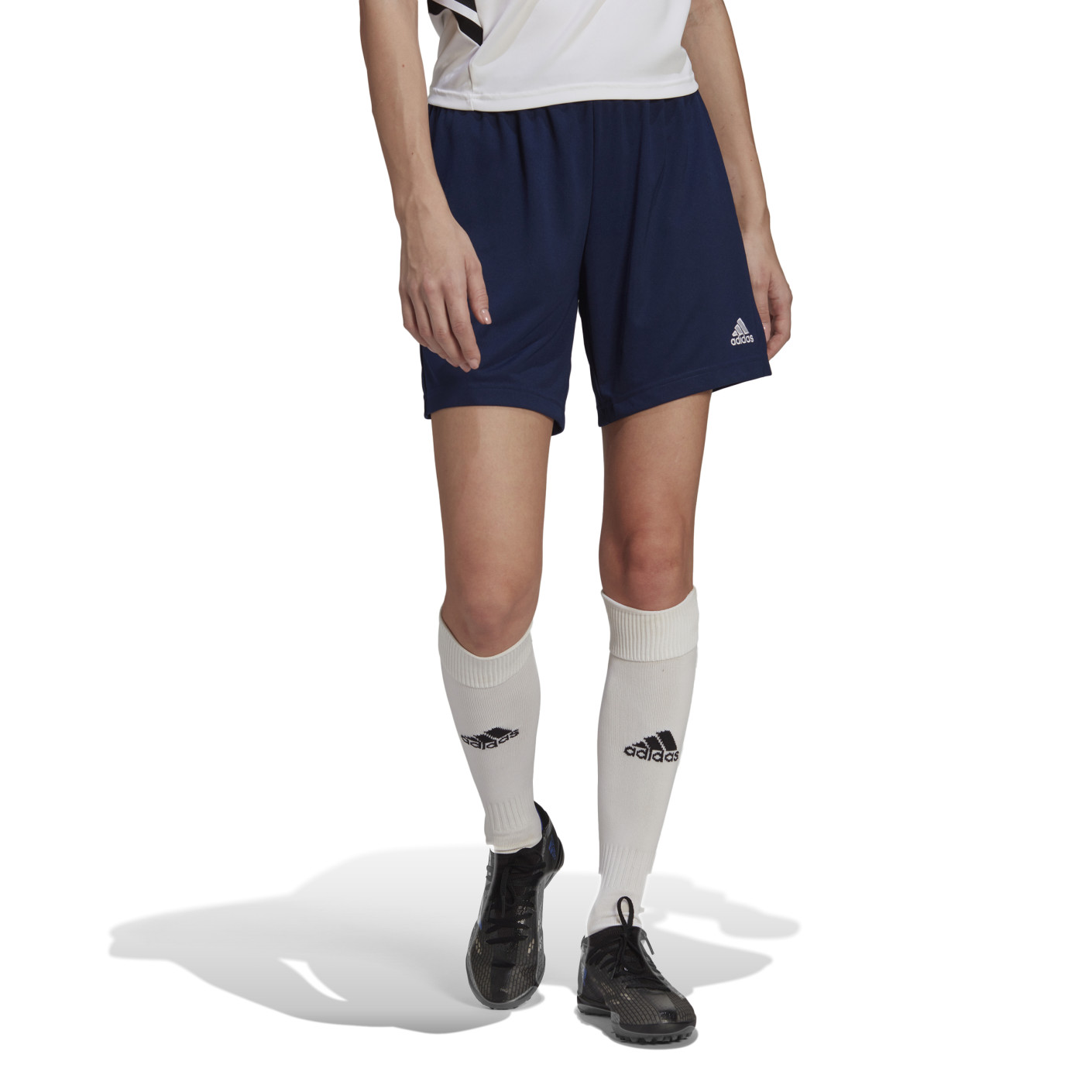 Adidas Entrada 22 Trainingsbroekje Dames Donkerblauw Wit