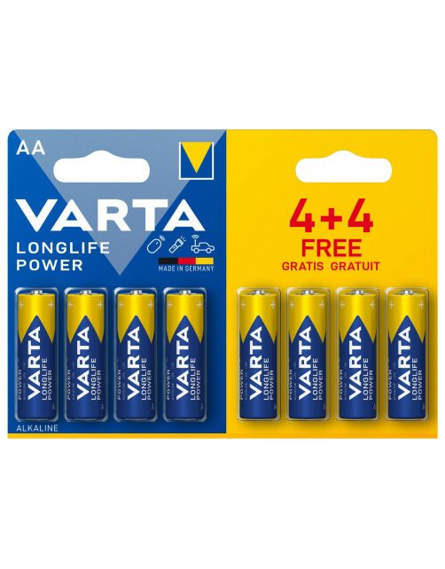 Varta Batterij High Energy Aa - Batterijen - 4+4 stuks
