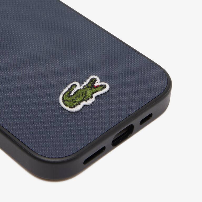 Coque iPhone 14 Pro effet petit piqué Coques iPhone - Bleu - Lacoste - Unisex