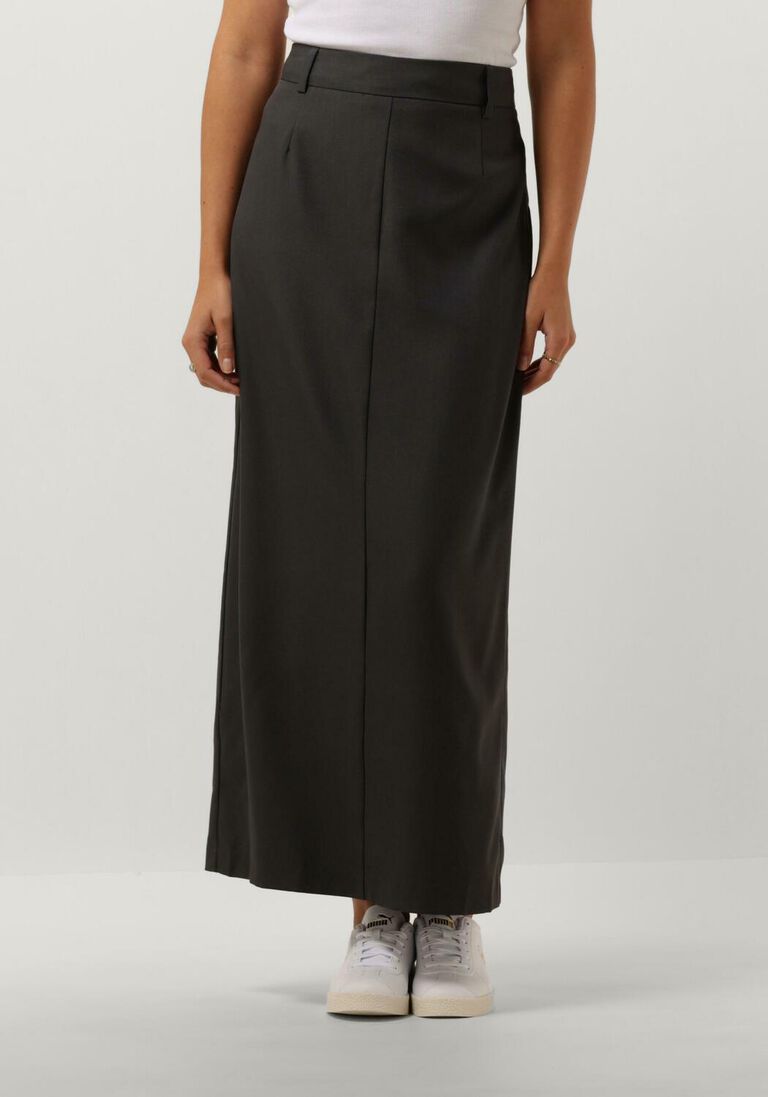 NEO NOIR grijze neo noir maxirok vipse melange skirt