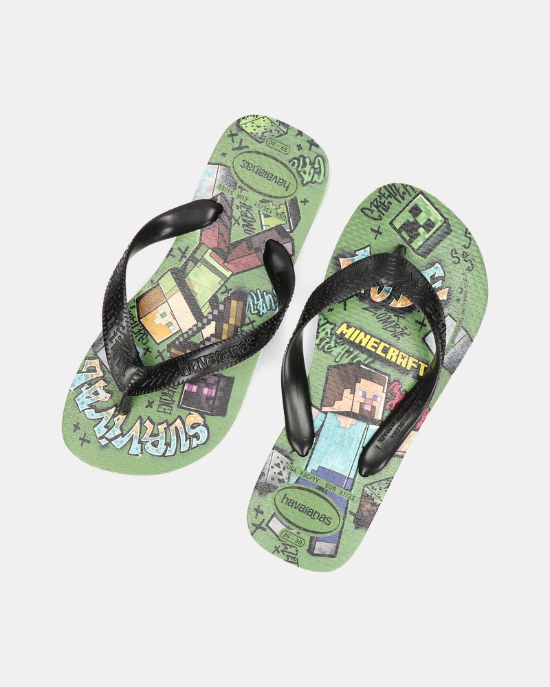 Havaianas Minecraft Slippers  - zwart