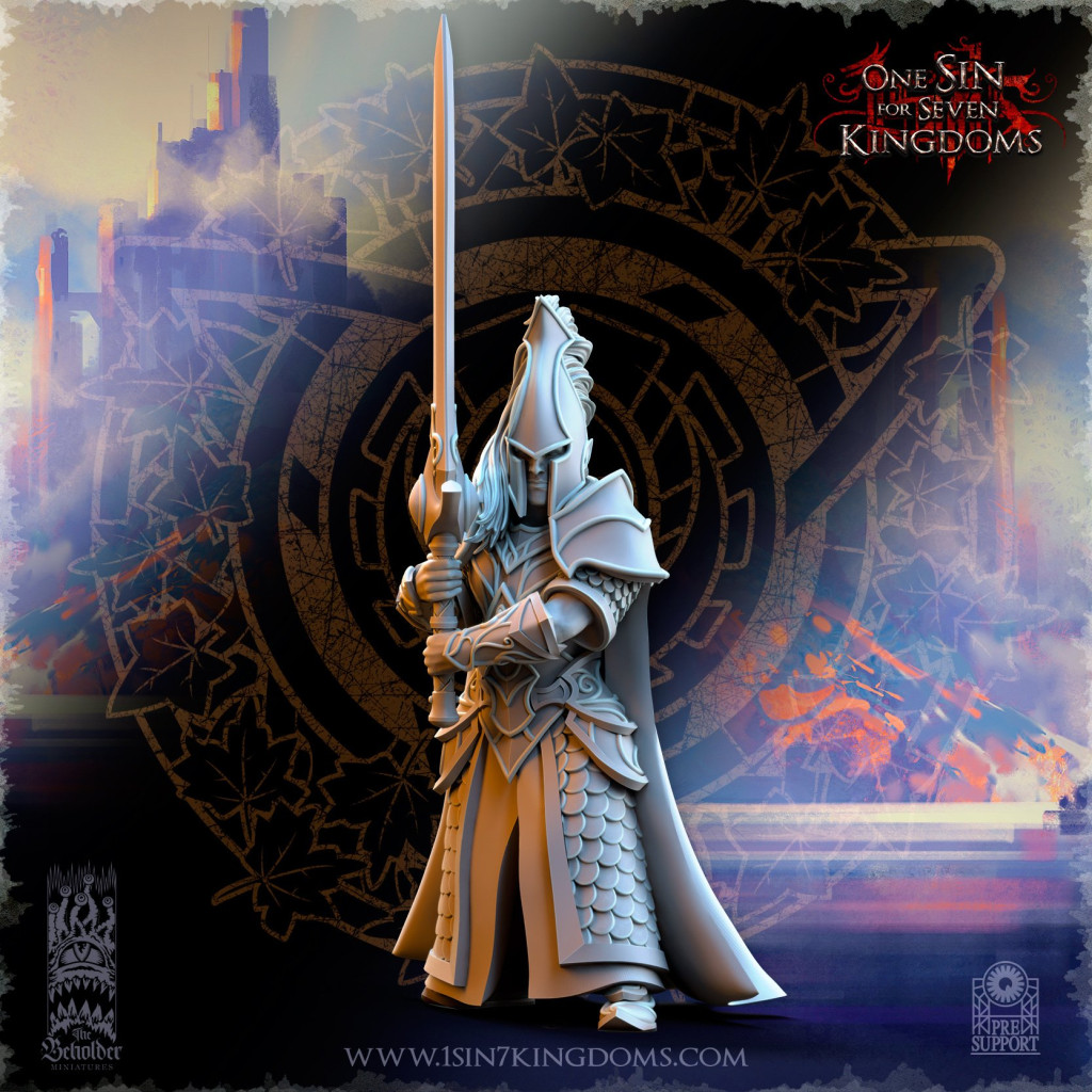 The Beholder Miniatures - Elfes - 8 Epée d'Ashur