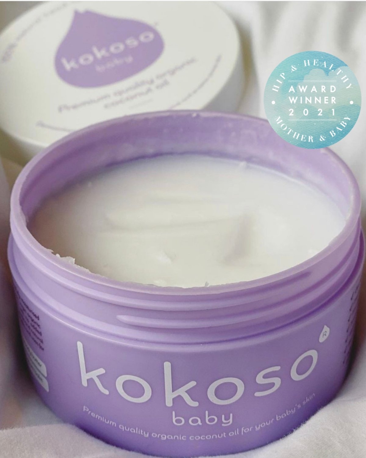 Kokosolje, Baby 0år+ – Økologisk, 100% Naturlig | Baby Organic Coconut Oil