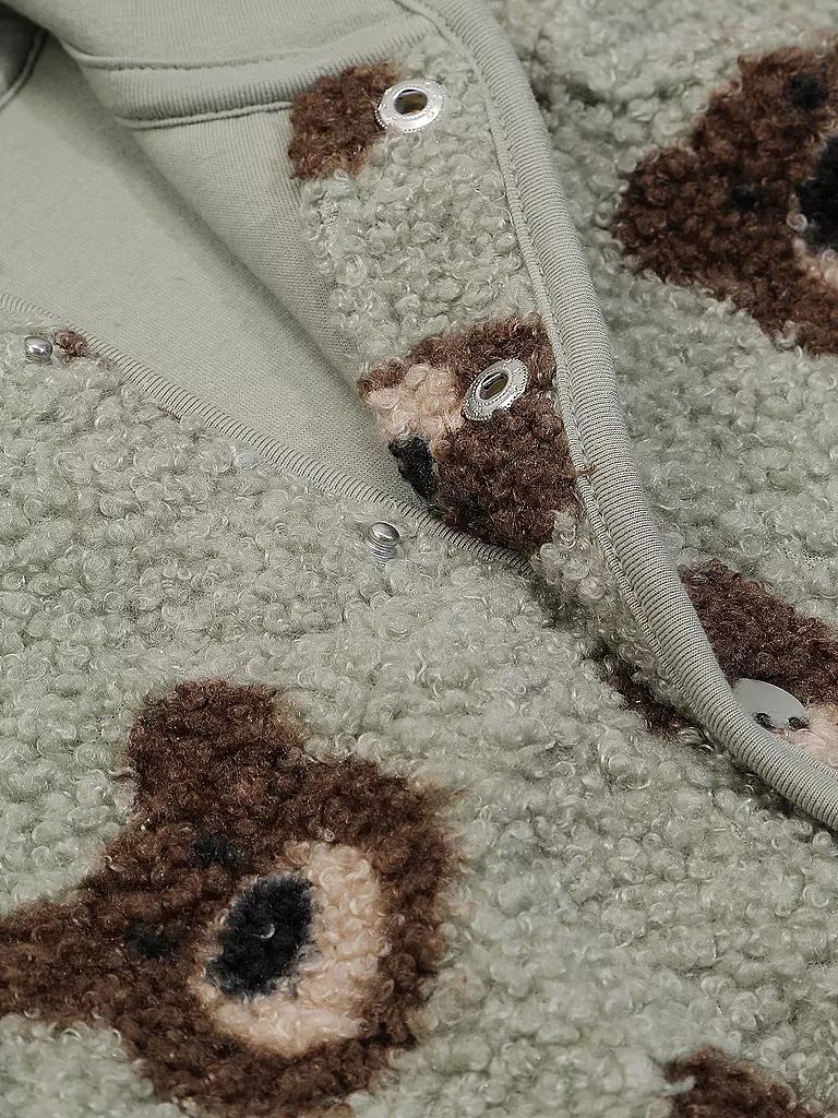 S.OLIVER Baby Fleecejacke dunkelgrün