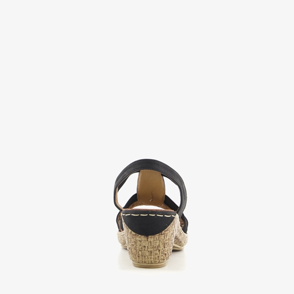 Blue Box dames sandalen met hak zwart