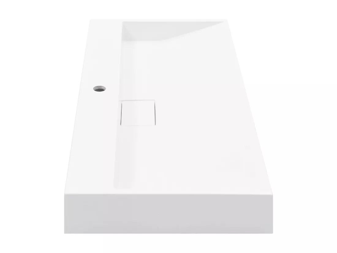 Lave-mains vasque lavabo à blanche 100 x 46 x 11 cm 02_0002635