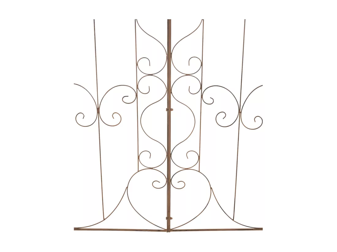 Lot de 2 Treillis - Métal - Marron antique - Mandevilla