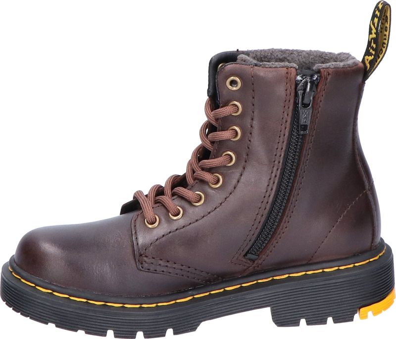 Dr Martens - 1460 Yellow Stone - Chelsea Boots - Donkerbruin - Fleece Voering