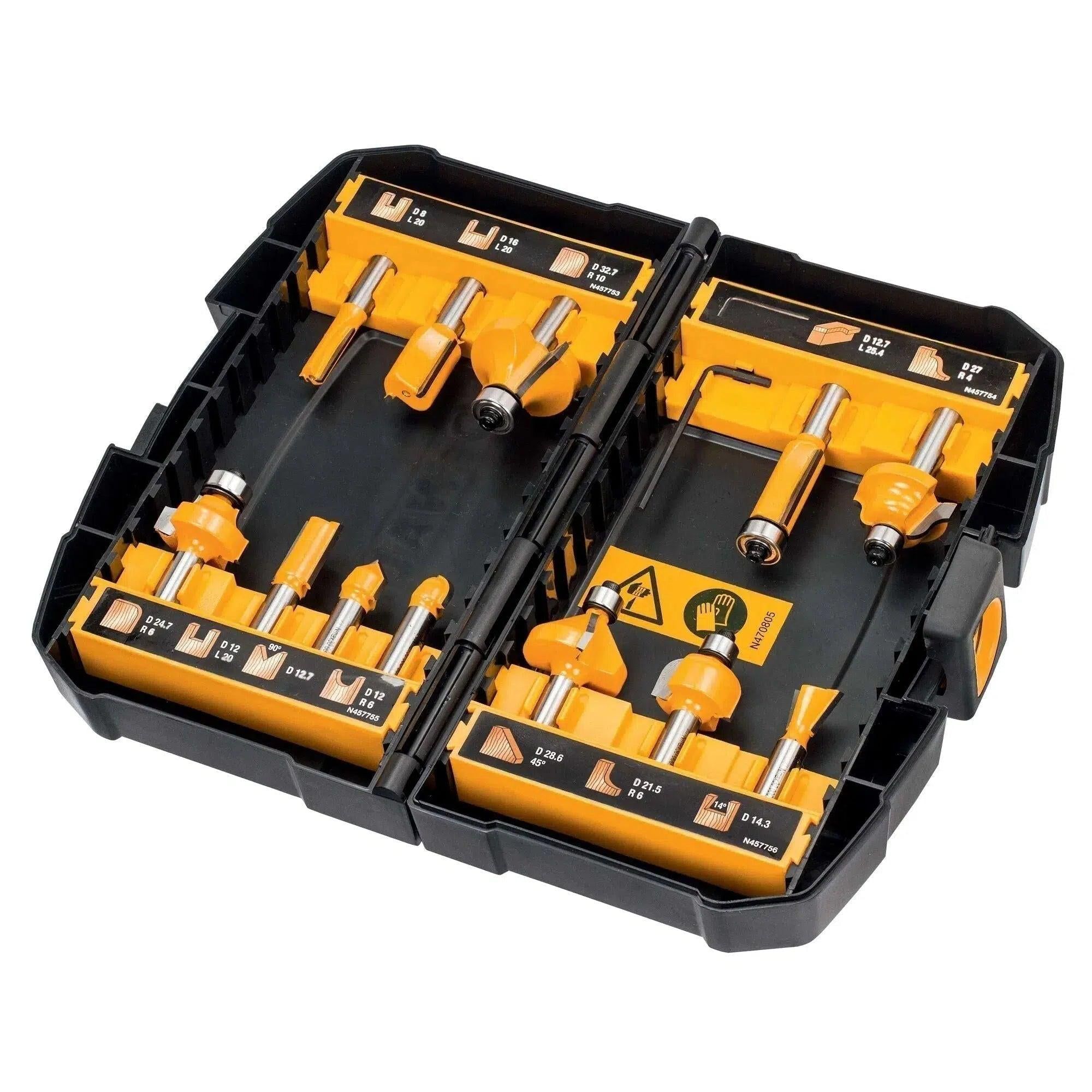 DeWALT DT90016 Frezenset 12-dlg.