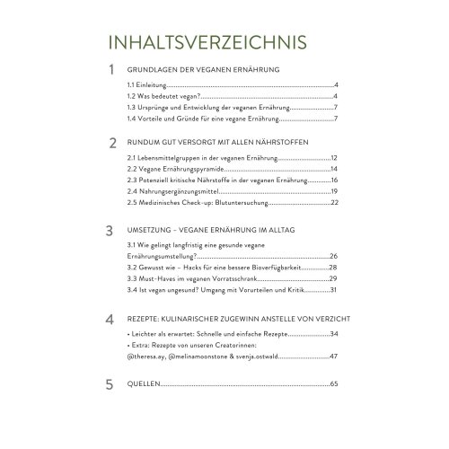 Sunday Natural Products  Vegane Ernährung für Einsteiger - E-Book mit veganen Rezepten