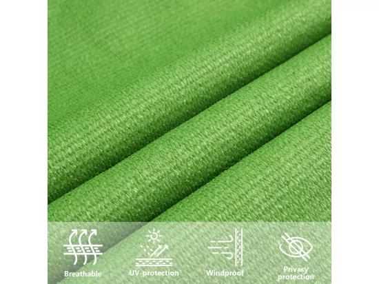 Voile d'ombrage 160 g/m² Vert clair 2,5x4,5 m PEHD
